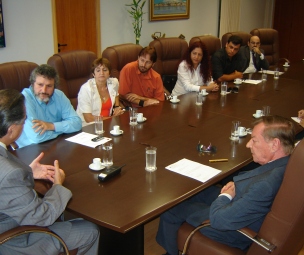 Audiência no Tribunal de Justiça