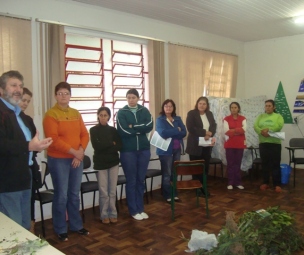 Padre Pedro em palestra sobre plantas medicinais