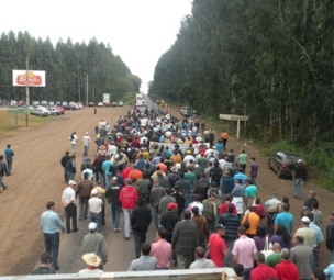 Mobilização avicultores em Chapecó